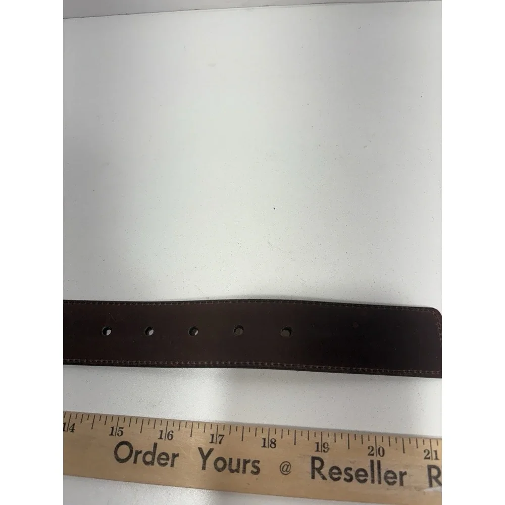 JOHN HENRY Rust Brown Leather Belt‎ 34